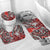 Polynesian Home Set - Red Tribal Print Bathroom Set LT10 - Polynesian Pride