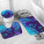 Polynesian Home Set - Polynesian Tribal Watercolor Surfacing Splash Bathroom Set LT10 - Polynesian Pride