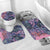 Polynesian Home Set - Polynesian Blue And Pink Tribal Floral Bathroom Set LT10 - Polynesian Pride