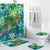 Polynesian Home Set - Polynesian Wild Tribal Watercolor Dye Splash Bathroom Set LT10 Green - Polynesian Pride