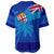 Polynesian Pride Shirt - Fiji Palm Tree Coat Of Arms Baseball Jersey LT10 - Polynesian Pride