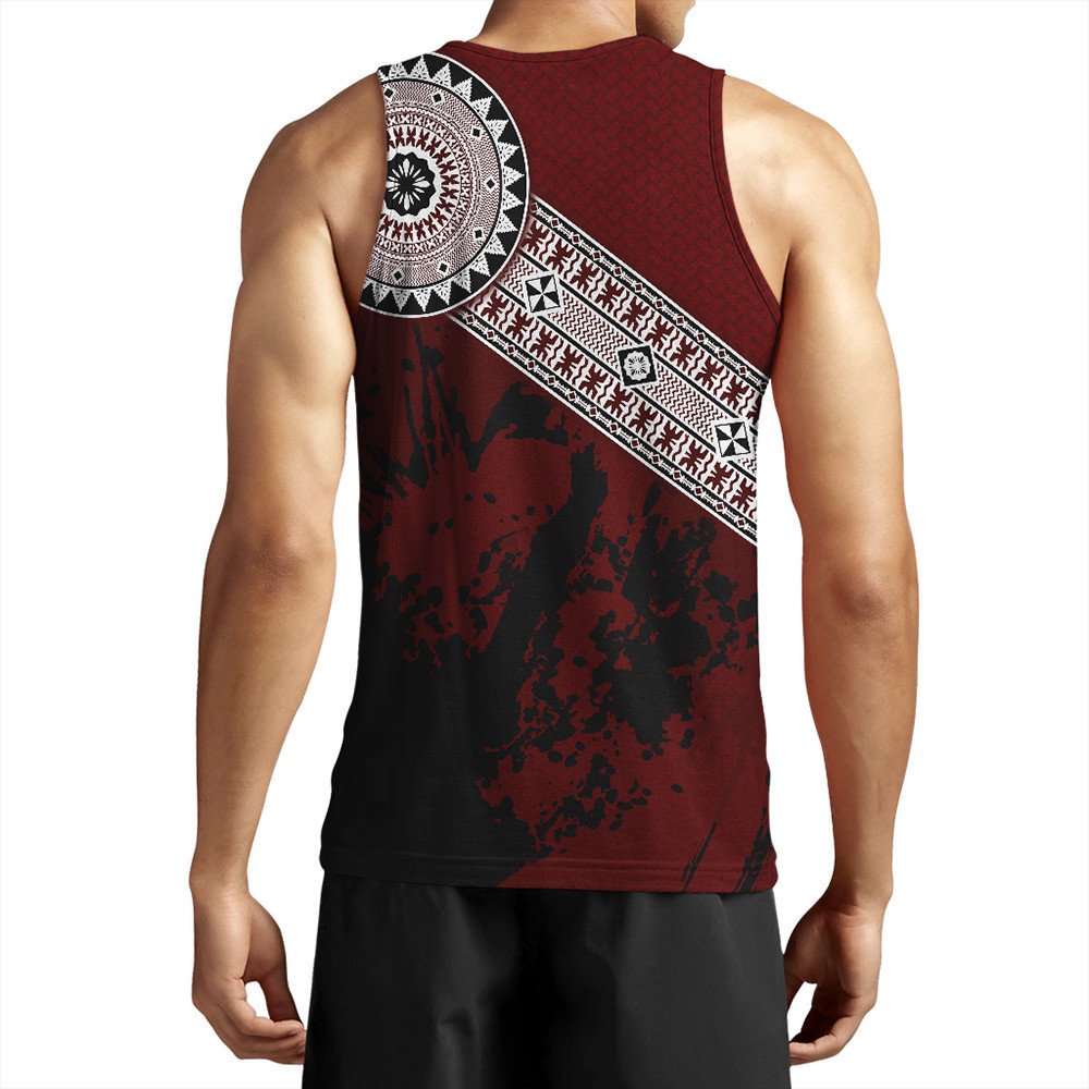 Polynesian Pride Tank Top - Fiji Masa Paint Style Tank Top LT10 - Polynesian Pride