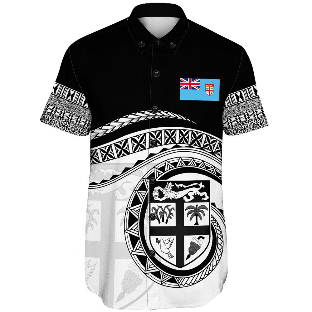 Polynesian Pride Shirt - Fiji Rugby Concept Short Sleeve Shirt LT10 Unisex Black - Polynesian Pride