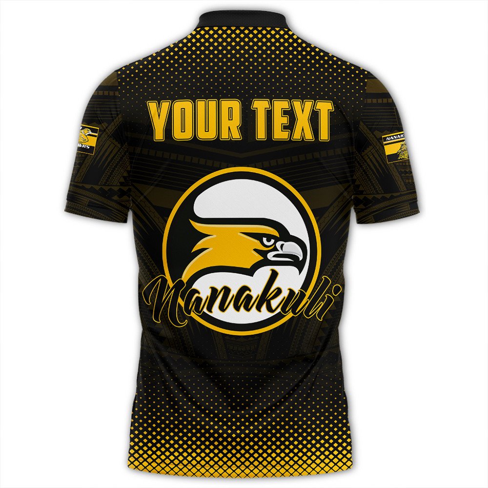 Polynesian Pride Apparel Custom Hawaii Class Of Nanakuli Golden Hawks Polo Shirt LT10 - Polynesian Pride