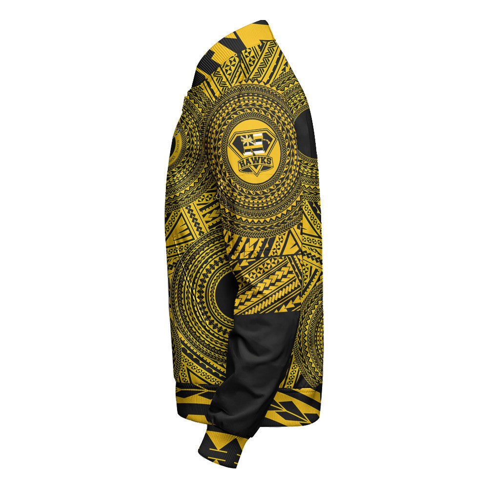 Polynesian Pride Jacket - Personalized Hawaii Class Of Nanakuli Sleeve Zip Bomber Jacket LT10 - Polynesian Pride