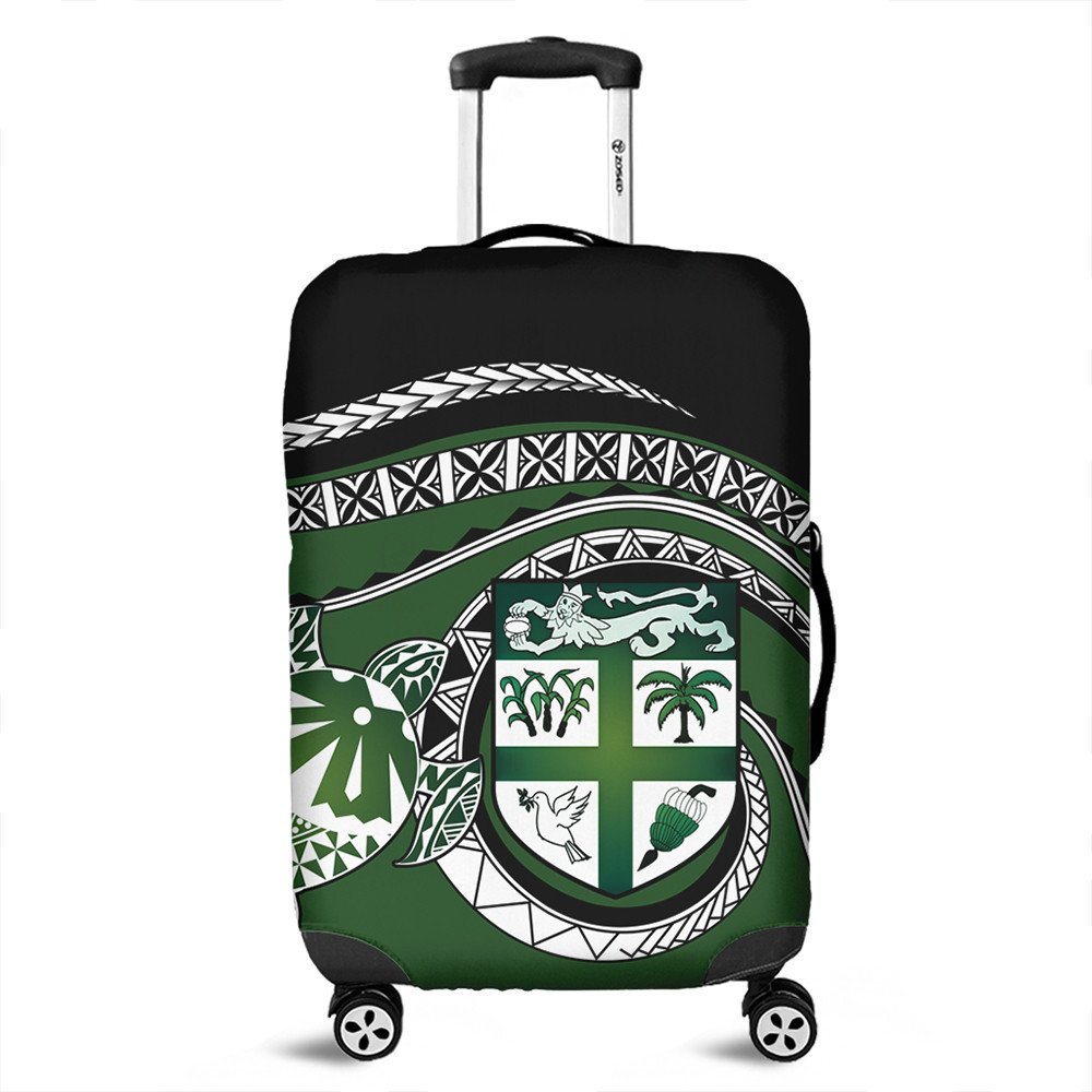 Polynesian Pride Luggage Covers - Fiji Masi Turtle Travel Suitcase Cover LT10 Green - Polynesian Pride
