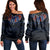 Polynesian Pride Sweatshirt - Samoa Forever Women Off Shoulder LT10 Women Black - Polynesian Pride