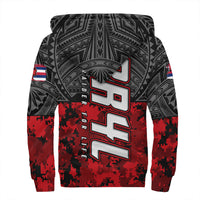 Polynesian Pride Hoodie - Red Raider For Life Sherpa Hoodie LT10 - Polynesian Pride