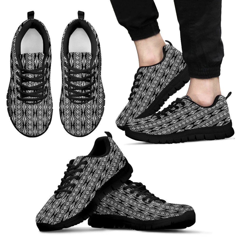 Poly Tribal Sneakers 04 Men's Sneakers Black - Polynesian Pride