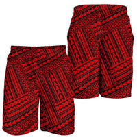 Polynesian Nation Red Men's Short Red - Polynesian Pride