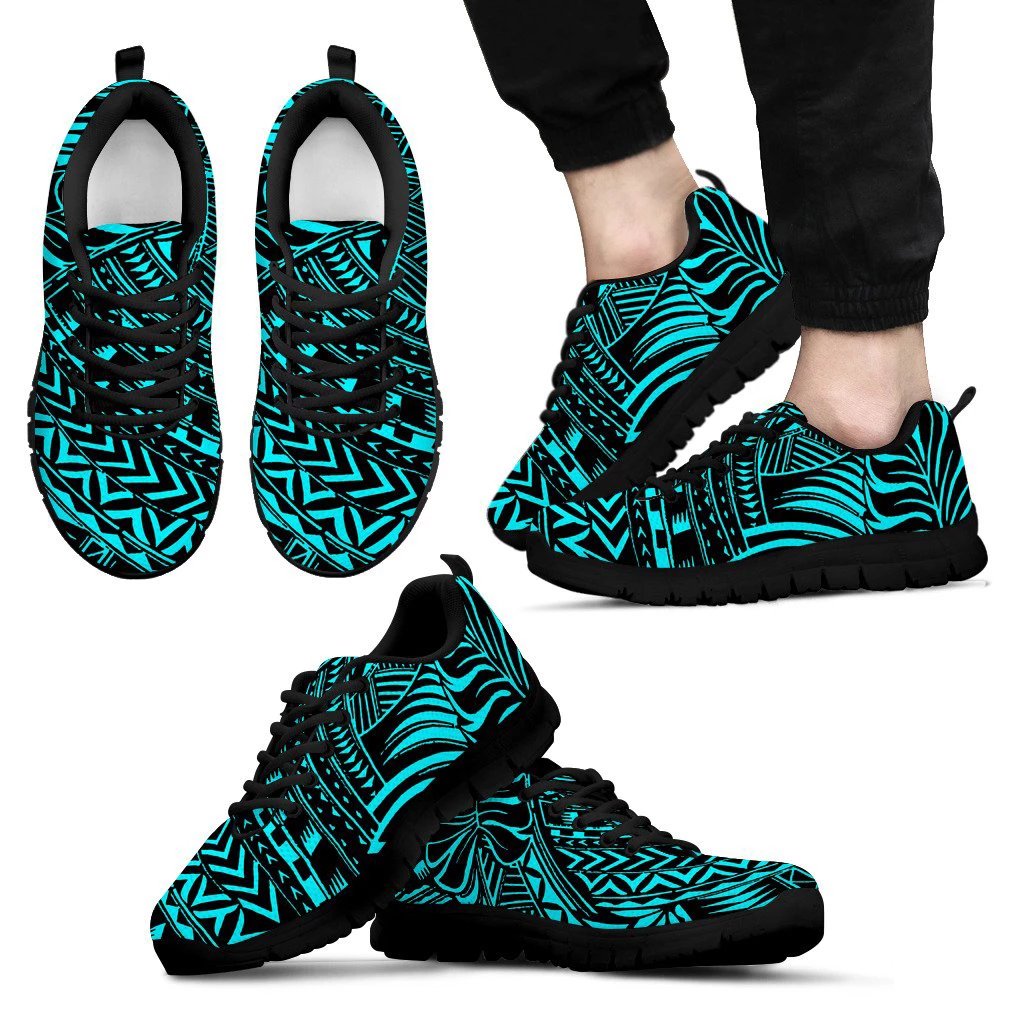 Poly Tribal Sneakers 21 Men's Sneakers Black - Polynesian Pride