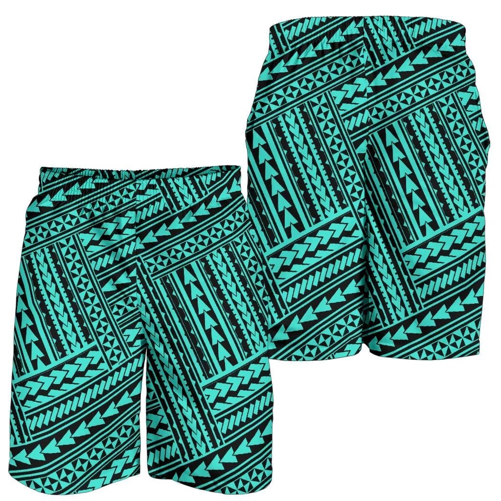 Polynesian Nation Turquoise Men's Short Turquoise - Polynesian Pride