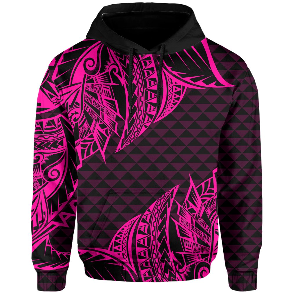 Hawaii Maka Polynesian Hoodie Marcus Style Pink - Polynesian Pride