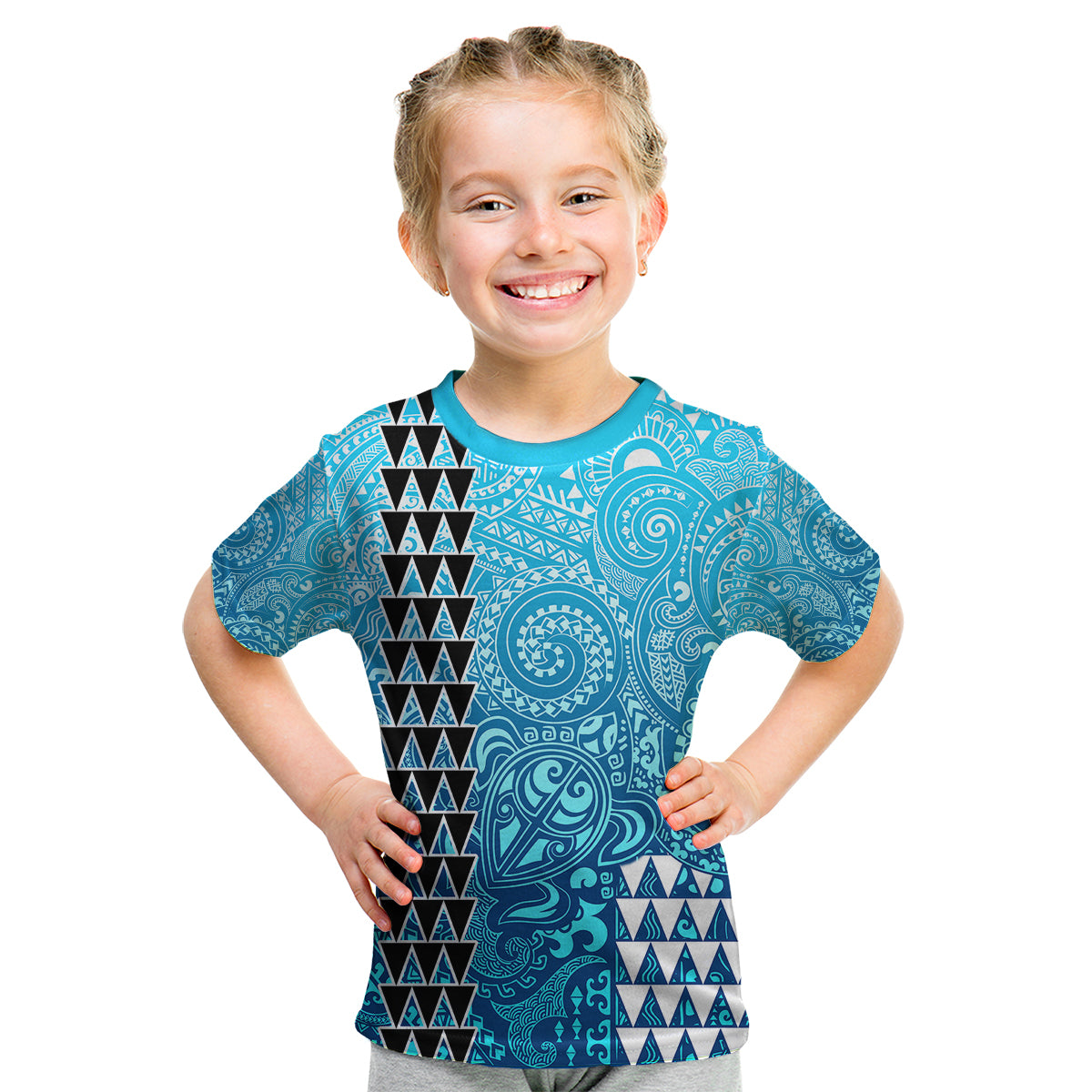 (Custom Personalised) Hawaii Tribal Kakau Kid T Shirt LT9 Youth XL Size14 - Polynesian Pride