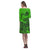 Polynesian Rhea Loose Round Neck Dress - Green Turtle - Polynesian Pride