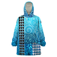 Hawaii Tribal Kakau Wearable Blanket Hoodie LT9 Unisex One Size - Polynesian Pride