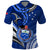 (Custom Text and Number) Manu Samoa Rugby 7s Polo Shirt LT9 Blue - Polynesian Pride