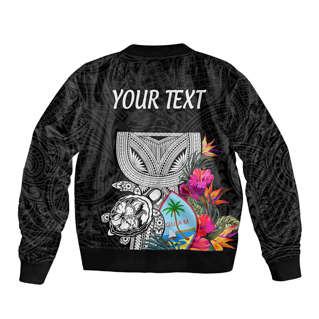 (Custom Personalised) Guam Tribal Latte Stone Tropical Bomber Jacket LT9 - Polynesian Pride