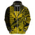 Custom Kakau Polynesian Tribal Hawaiian Turtle with Kanaka Maoli Yellow Hoodie LT9 - Polynesian Pride