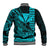 (Custom Personalised) Kakau Polynesian Tribal Hawaiian Turtle with Kanaka Maoli Teal Baseball Jacket LT9 - Polynesian Pride