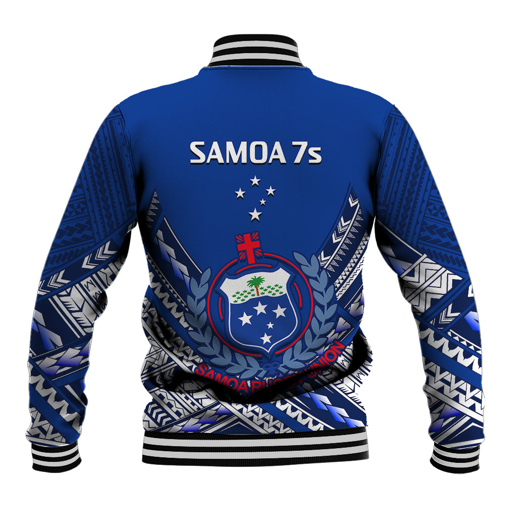 Samoan Rugby Manu Samoa 7s Polynesian Pattern Baseball Jacket LT14 - Polynesian Pride