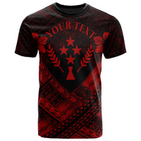 Kosrae Polynesian Custom T Shirts Kosrae RedCamisole Hibiscus Style Unisex Red - Polynesian Pride