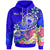 Samoa Custom Hoodie Turtle Plumeria (Blue) Unisex Blue - Polynesian Pride