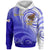 American Samoa Polynesian Custom Personalized Hoodie Bald Eagle (Blue) Unisex Blue - Polynesian Pride