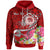 FSM Custom Hoodie Turtle Plumeria (RED) Unisex Red - Polynesian Pride