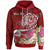 Tahiti Custom Hoodie Turtle Plumeria (Red) Unisex Red - Polynesian Pride