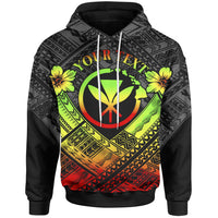 Hawaii Custom Hoodie Reggae Kanaka Maoli Polynesian Patterns Unisex Reggae - Polynesian Pride