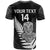 (Custom Text and Number) Aotearoa Rugby Sevens All Black Tiki Fern T Shirt LT14 - Polynesian Pride