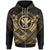 Hawaii Custom Zip up Hoodie Gold Kanaka Maoli Polynesian Patterns Unisex Gold - Polynesian Pride