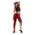 Fiji Legging - Turtle Plumeria (Red) - Polynesian Pride