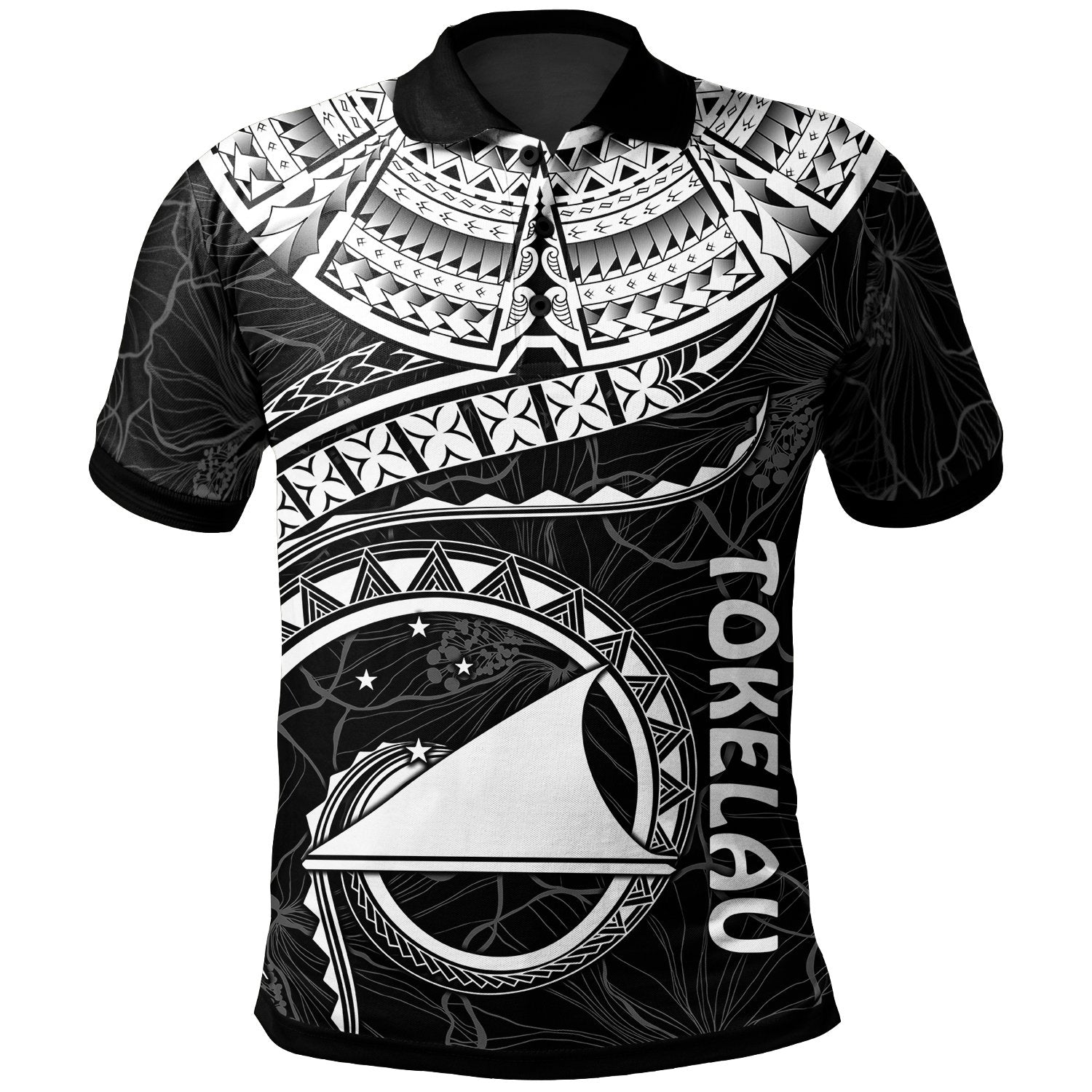 Tokelau Polynesian Polo Shirt Tokelau Waves (White) Unisex White - Polynesian Pride