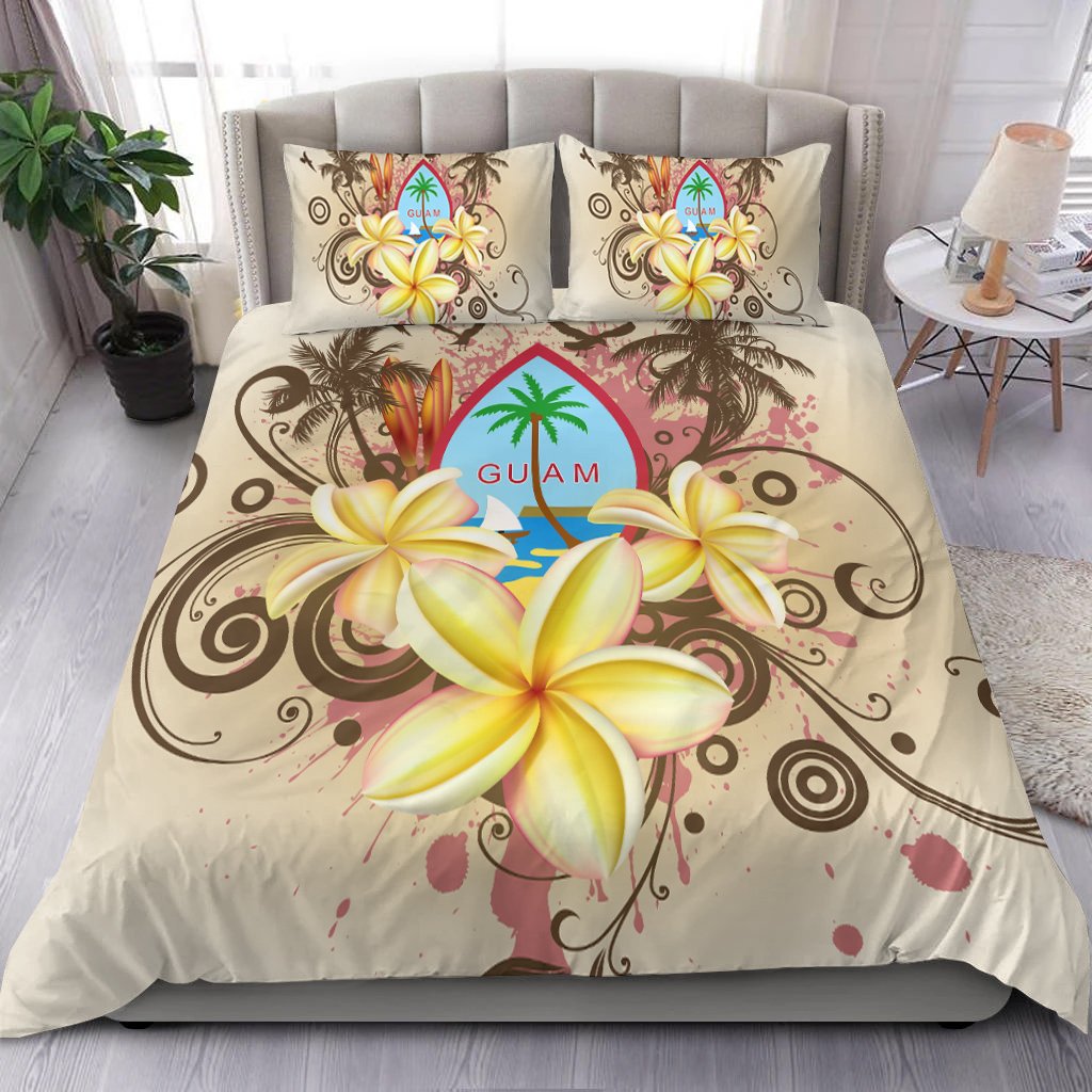 Guam Polynesian Bedding Set - Summer Tropical White - Polynesian Pride