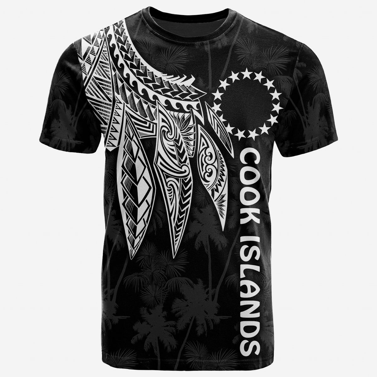Cook Islands T Shirt Polynesian Wings (White) Unisex Art - Polynesian Pride