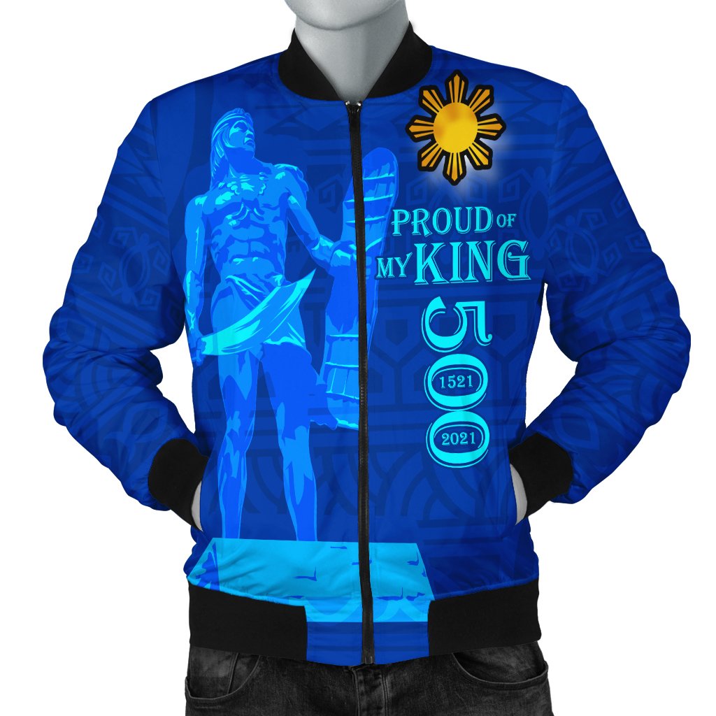 Philippines Men's Bomber Jacket - Proud Of My King - Polynesian Pride