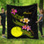 Palau Polynesian Quilt - Plumeria Tribal Black - Polynesian Pride