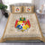 (Custom Personalised) Tonga Pattern Bedding Set Coat of Arms - Beige and White LT4 Beige - Polynesian Pride