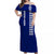 Hawaii Waiakea High School Tattoo Tribal Off Shoulder Dress Ver02 - LT12 Long Dress Blue - Polynesian Pride