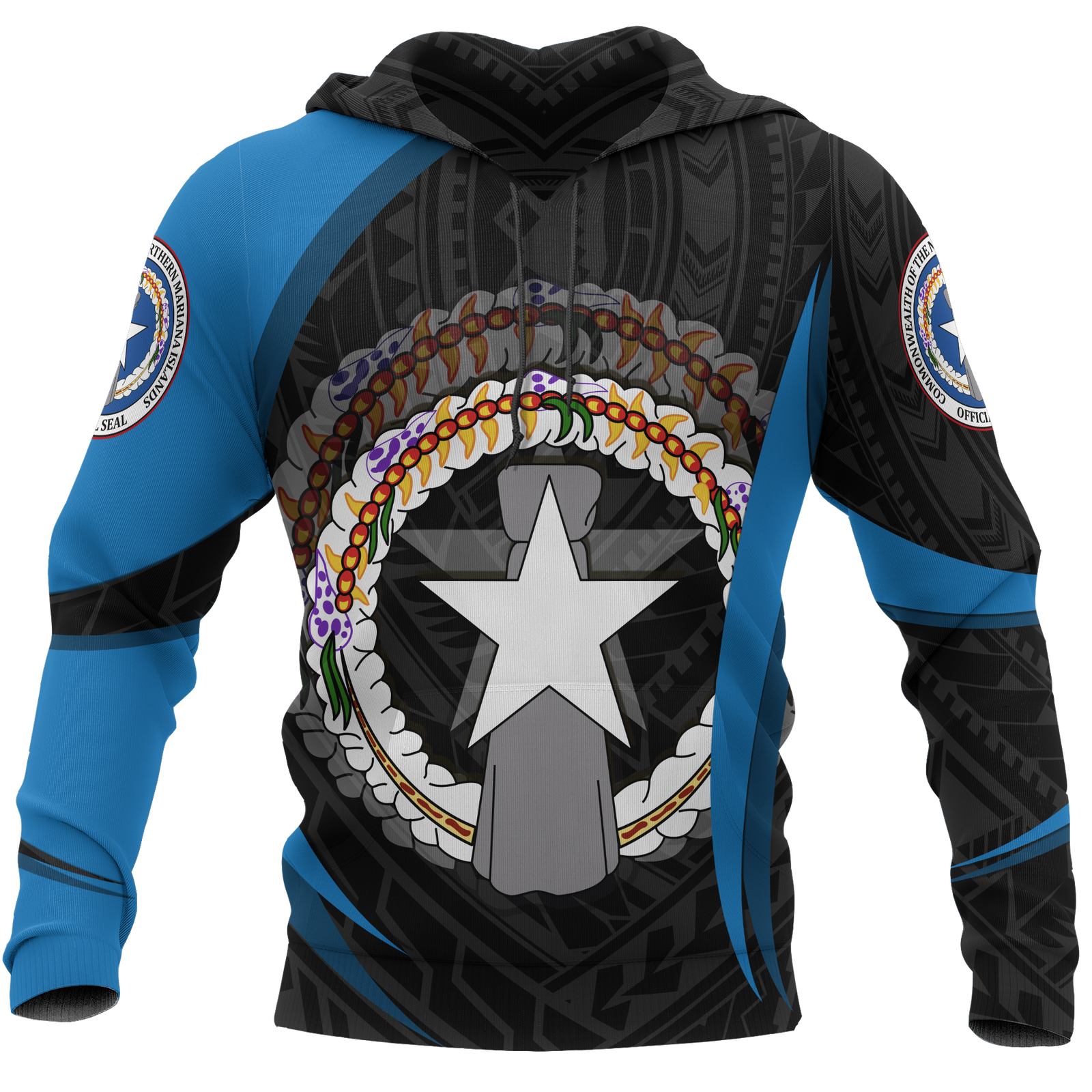 Northern Mariana Islands Hoodie Northern Mariana Islands Spirit Unisex BLACK - Polynesian Pride