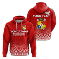 Custom Tonga Tongatapu Hoodie Tongan Pattern LT12 Unisex Red - Polynesian Pride