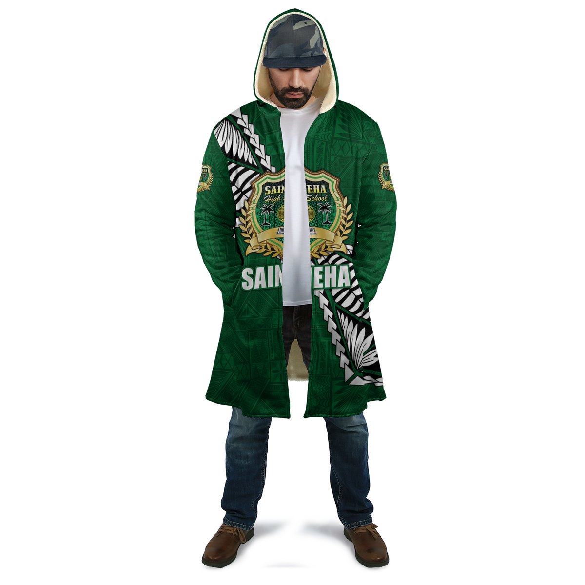 Tonga Saineha High School Tongan Patterns Cloaks - LT12 Unisex Red - Polynesian Pride