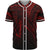 Vanuatu Baseball Shirt - Red Color Cross Style Unisex Red - Polynesian Pride