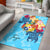 Tonga Area Rug - Tropical Style Blue - Polynesian Pride