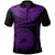 American Samoa Polynesian Polo Shirt American Samoan Waves (Purple) Unisex Purple - Polynesian Pride