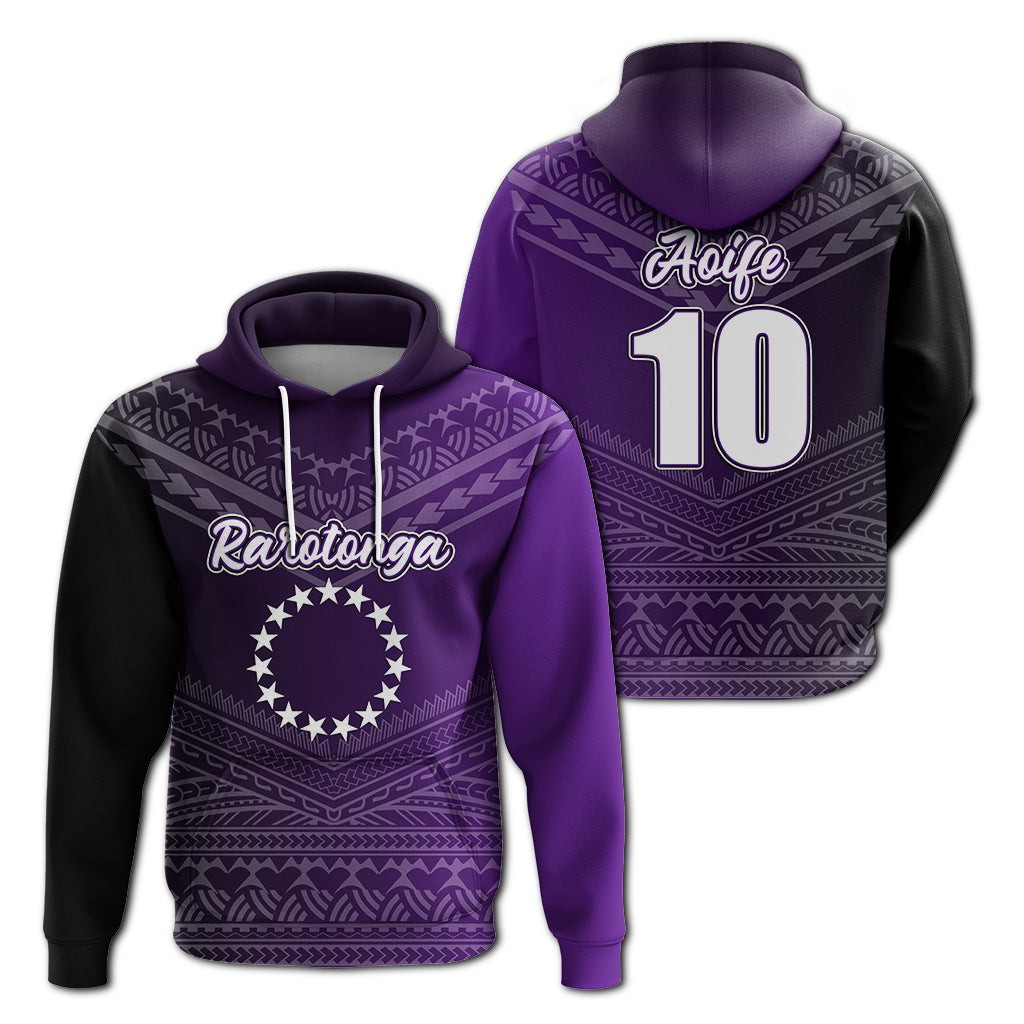 Aoife Rarotonga Cook Islands Pride Hoodie LT12 Hoodie Purple - Polynesian Pride