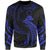 Cook Islands Polynesian Sweater - Blue Tribal Wave Unisex Blue - Polynesian Pride