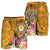 FSM Men's Shorts - Turtle Plumeria (Gold) - Polynesian Pride